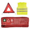 Σετ Ασφαλείας Αυτοκινήτου / Σετ ΚΤΕΟ με Φαρμακείο Πρώτων Βοηθειών σύμφωνα με DIN 13164:2022, Τρίγωνο & Γιλέκο