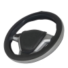 Κάλυμμα Τιμονιού Αυτοκινήτου Otom Easy-Fit Δερματίνη Μαύρο - Γκρι Medium 37-39cm F-61 1 Τεμάχιο