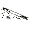 Μπάρες Οροφής Αλουμινίου Universal Rackit RK004-1-135cm Railing System Σετ Με Πόδια Και Κλειδαριά Τετράγωνες Ασημί 2 Τεμάχια