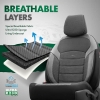Καλύμματα Αυτοκινήτου Otom Nova Universal Ύφασμα Jacquard / Δερματίνη Σετ Εμπρός / Πίσω Μαύρο NOV-3301 11 Τεμάχια