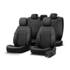 Καλύμματα Αυτοκινήτου Otom Coral Design Universal Full Δερματίνη Σετ Εμπρός / Πίσω Μαύρο CRΑL-101 11 Τεμαχίων
