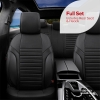 Καλύμματα Αυτοκινήτου Otom Coral Design Universal Full Δερματίνη Σετ Εμπρός / Πίσω Μαύρο CRΑL-101 11 Τεμαχίων