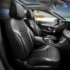 Καλύμματα Αυτοκινήτου Otom Coral Design Universal Full Δερματίνη Σετ Εμπρός / Πίσω Μαύρο / Γκρι CRΑL-106 11 Τεμαχίων