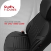 Καλύμματα Αυτοκινήτου Otom Coral Design Universal Full Δερματίνη Σετ Εμπρός / Πίσω Μαύρο / Γκρι CRΑL-106 11 Τεμαχίων