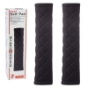 Μαξιλαράκια Ζώνης Ασφαλείας Swiss 26x6.3cm Μαύρα Με Μαύρη Ραφή Ζευγάρι 2 Τεμάχια