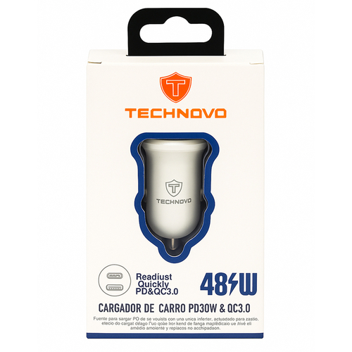 Είδος- 99751-1-fortistis-autokinitou-technovo-pd30w-qc30-48w-tnb013 ΦΟΡΤΙΣΤΗΣ-ΑΝΤΑΠΤΟΡΑΣ ΤΝ-Β013 USΒ & USΒ-C 48W ΤΕCΗΝΟVΟ ΓΙΑ ΑΝΑΠΤΗΡΑ ΑΥΤ/ΤΟΥ ΛΕΥΚΟΣ_product