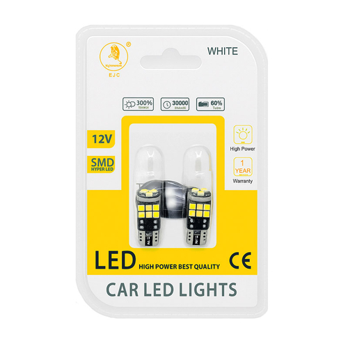 Είδος- 16618-1-car-led-lights-white-12v-smd-hyper-led-ejc ΛΑΜΠΕΣ Τ10 15LΕD 100434 WΗΙΤΕ 12V