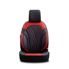 Καλύμματα Αυτοκινήτου Otom Progressive Design Universal Full Δερματίνη Σετ Εμπρός / Πίσω Μαύρο / Κόκκινο  PRG-104 11 Τεμαχίων