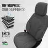 Καλύμματα Αυτοκινήτου Otom Progressive Design Universal Full Δερματίνη Σετ Εμπρός / Πίσω Μαύρο / Γκρι PRG-103 11 Τεμαχίων