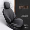 Καλύμματα Αυτοκινήτου Otom "Advanced Leather" Universal Δερματίνη / Λινό Ύφασμα Σετ Εμπρός / Πίσω Μαύρο ΑDV-104 11 Τεμαχίων