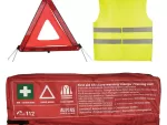 Σετ Ασφαλείας Αυτοκινήτου / Σετ ΚΤΕΟ 3 Τεμάχια Σε Θήκη Με Φερμουάρ Τρίγωνο, Φαρμακείο, Γιλέκο Auto GS 18218