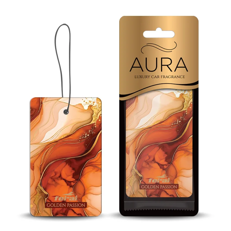 Αρωματικό Αυτοκινήτου Κρεμαστό Feral Aura Collection Golden Passion 1 Τεμάχιο