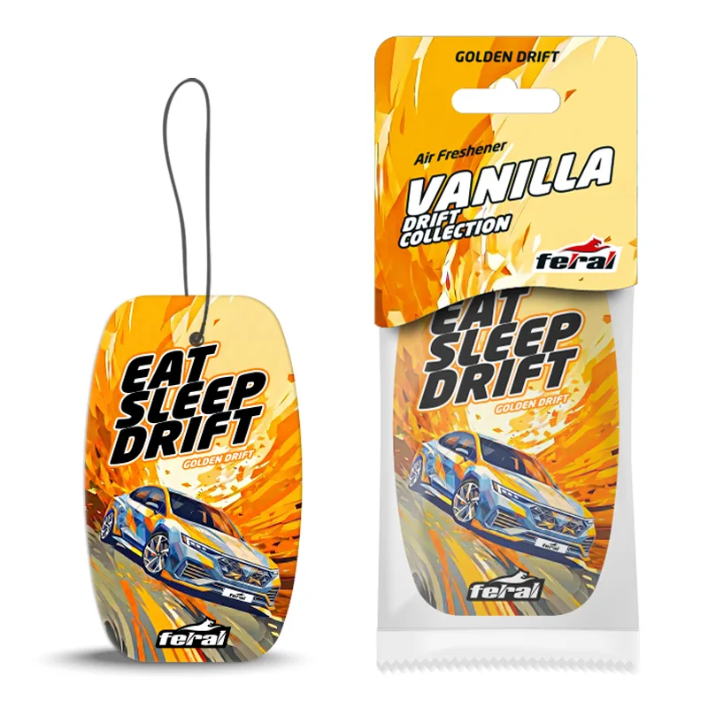 Αρωματικό Αυτοκινήτου Κρεμαστό Feral Drift Collection Golden Drift 1 Τεμάχιο
