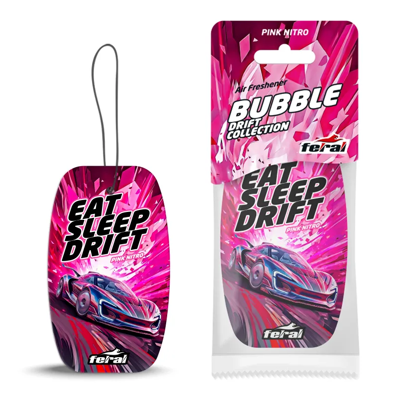 Αρωματικό Αυτοκινήτου Κρεμαστό Feral Drift Collection Pink Nitro 1 Τεμάχιο