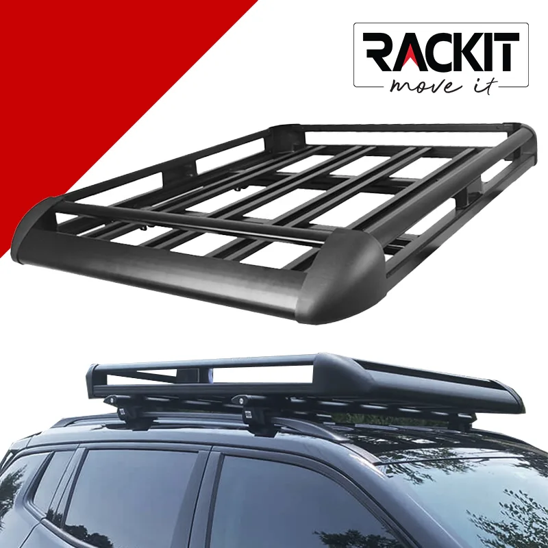 Σχάρα Οροφής Αυτοκινήτου Rackit Αλουμινίου Aero Μαύρη 127x96cm 1 Τεμάχιο